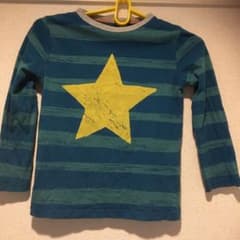 イギリスMini Boden ミニボーデン　Tシャツ　グリーンボーダー　110のサムネイル