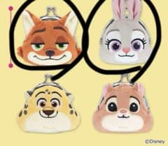 ズートピア フェイスがま口ポーチ 2点セット