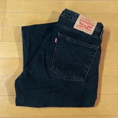 美品 LEVI’S555 ストレートデニム ブラックデニム W32 L32のサムネイル