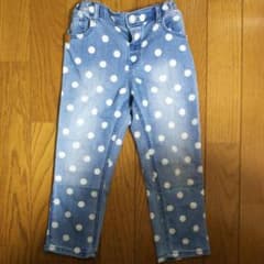 H&M キッズ ジーパン ジーンズ 100㎝ 水玉のサムネイル