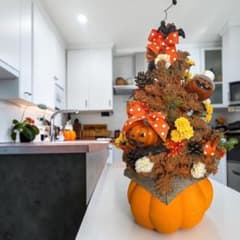 【美品】50cm ハロウィンツリー かぼちゃ 秋のインテリア 飾り ディスプレイのサムネイル