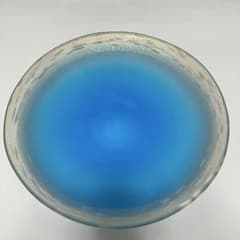 ガラス工芸の名工 黒木国昭 金彩象嵌 マリンブルー 大皿 - メルカリ