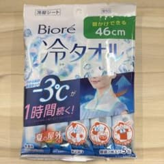 Biore 冷タオル 46cm 5包入 冷却シートのサムネイル