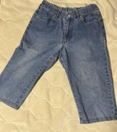クラウンバンビ　デニム ジーンズ　140女の子用　ハート　半ズボン　ホック式のサムネイル