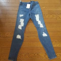 定価13650円♡ジョーズジーンズ♡クラッシュデニムレギングxsのサムネイル