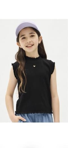 GU ハートカットアウトTシャツ　130のサムネイル