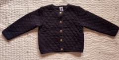 【PETIT BATEAU】ネイビー カーディガン 4ans/100cmのサムネイル