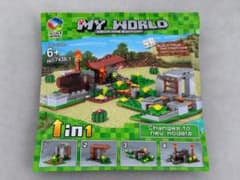 マインクラフト ブロック レゴ互換品 4in1 組み立て おもちゃ
