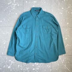 90s 〜 LANDS END シャモアクロス シャツ アメリカ製