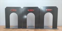 【昭和レトロ】LION ライオン事務器 ブックエンド 3個セット 本立て 当時物