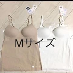新品 ユニクロ エアリズム  シームレス Vネックブラトップキャミソール Mのサムネイル