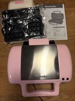 限定色ピンク ビタントニオ ワッフル＆ホットサンドベーカー VWH-4500