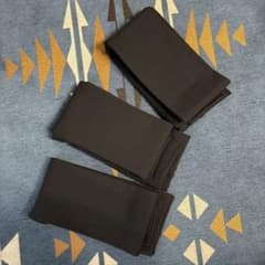 裏起毛　レギンス 10分丈 160デニール L~LL 黒3足セットのサムネイル