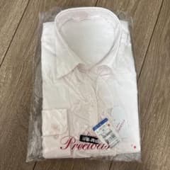【新品未使用】Precious レディース長袖ワイシャツ ピンクのサムネイル