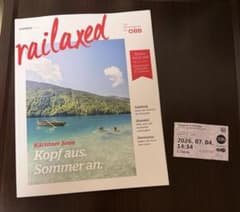 海外限定 オーストリア国鉄 ÖBB 車内誌 ＆ ブダペストUSED72時間券 】