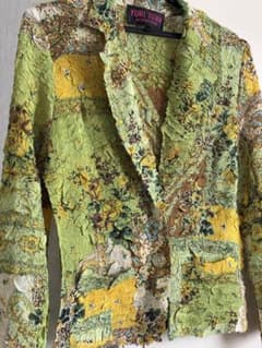 鳥居ユキ 変形プリーツ 薄手ジャケット - メルカリ