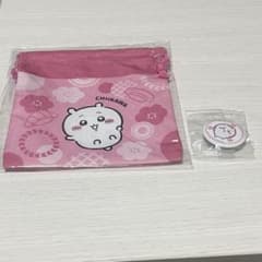 ちいかわ くら寿司コラボ 巾着 缶バッジのサムネイル