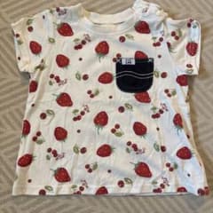 Buddy Lee いちご・さくらんぼ柄Tシャツ 90cmのサムネイル