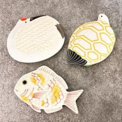 有田焼 幸楽窯 鶴亀鯛 銘々皿3点セット - メルカリ