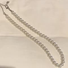 8mm パールネックレス メンズ　アクセサリー　レディース　韓国　男女兼用のサムネイル