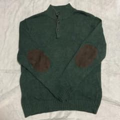 CHAPS  エルボー　パッチ　ニット　グリーンのサムネイル