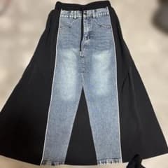 Not Found. 404 デニム切替ロングスカートのサムネイル