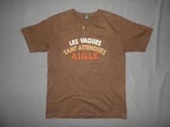 AIGLE エーグル Tシャツ 厚手 コットン 縫付 刺繍 ロゴ 美品 XSのサムネイル