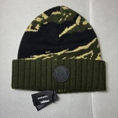 未使用品】DIESEL K-MASK カモフラージュ ニット帽 ビーニー - メルカリ