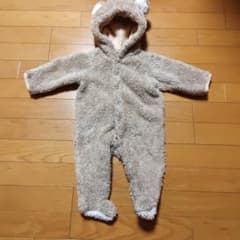 ベージュ フリース フード付きアウターのサムネイル