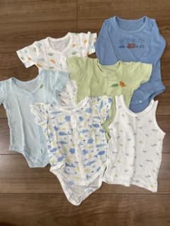 男の子用　ベビー肌着 6点セット ロンパース　タンクトップ　80・90センチのサムネイル