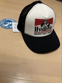 Hysteric トラッカーキャップ ホワイト/ブラック Hysteric トラッカーキャップ ホワイト/ブラック - メルカリ
