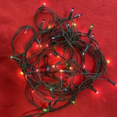 昭和レトロ　クリスマスツリーに付属していた電球　イルミネーション　50球のサムネイル