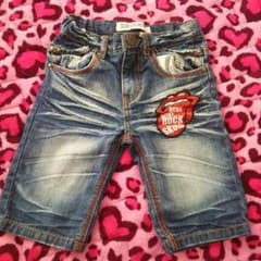 SALE値下げ♡ドクロ加工デニム110cmのサムネイル