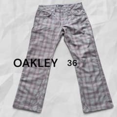 OAKLEY オークリー スカル ゴルフ パンツ チェック柄 メンズ 36のサムネイル