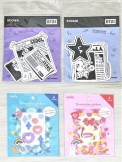 BT21 스티커 BACK IN SEOUL / to LA 씰 추억활