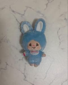美品*ᵕᵕモンチッチ がまぐちキーホルダー ブルーのサムネイル