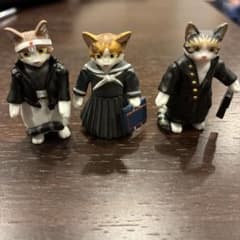 なめ猫 フィギュア 3体セットのサムネイル