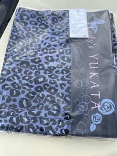 レディース✴️浴衣✴️青✴️ヒョウ柄のサムネイル