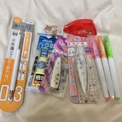 Orenz 0.3 & Air-In 0.2 HB & Decorush Highlighter Pen