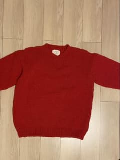 【bukht】Peruvian Hand-Knit Sweater 赤のサムネイル
