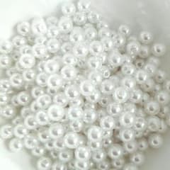１００個♪６mm 穴あり　パールのサムネイル