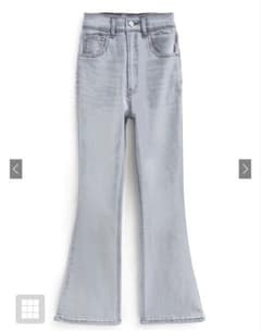 ハイウエストフレアデニムパンツ cu522 (S)のサムネイル