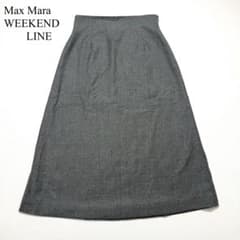 Max Mara マックスマーラ Aラインスカート グレー 毛 38 - メルカリ