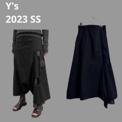 2023年春夏y's アシンメトリーサルエルパンツ ワイズ ヨウジヤマモト