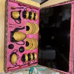 G*i様 中国 漆芸 漆器 漆塗り 茶器揃い ティーカップセット 木製 