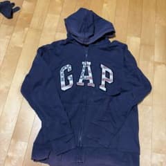 GapKids ジップアップパーカー ネイビー 160のサムネイル