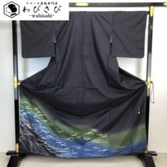 希少【三眠蚕紬】 証紙　正絹　部分刺繍　未使用　逸品❗️ 公式ブログ「問屋の仕事場から」