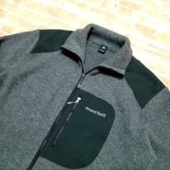 モンベル ミッテルレギ フルジップセーター グレー メンズL - メルカリ