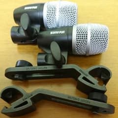 送料込み！激安 SHURE PG56 二本 楽器用集音マイクのサムネイル