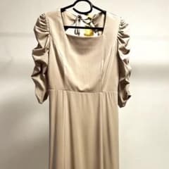ギャザー袖　バックシャンドレス　M ハレモードのサムネイル